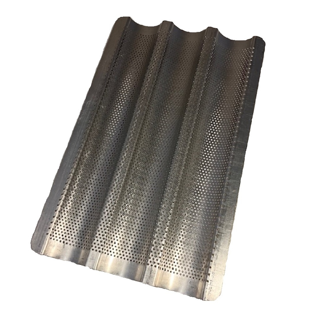 FLUTED TRAY GN1/1 3 BAGUETTE