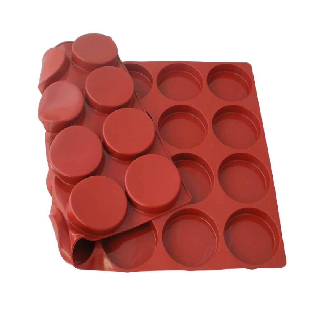 [MA-003045] SILIKONEMÅTTE 40x60 RUND 24stk ø90mm 