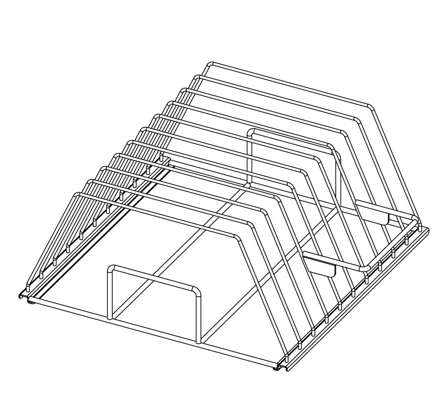 PLADESTATIV 50x50 til OPVASKMASKINE