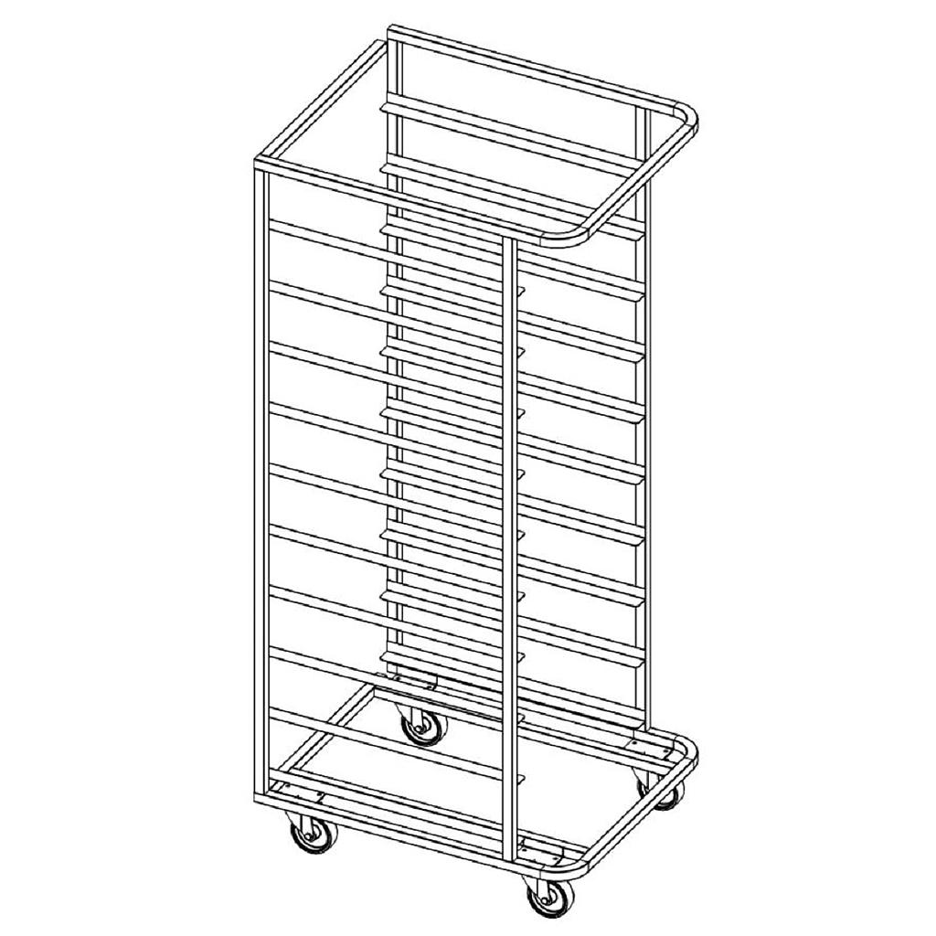 HÆVEVOGN 60x80 10-stik *Håndholt loader ingår ikke