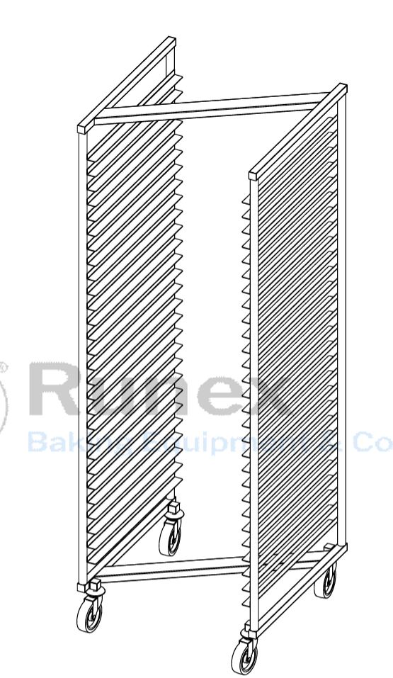 STORAGE RACK 55x59 28-gejder Z-type ø25mm **OUTLET**