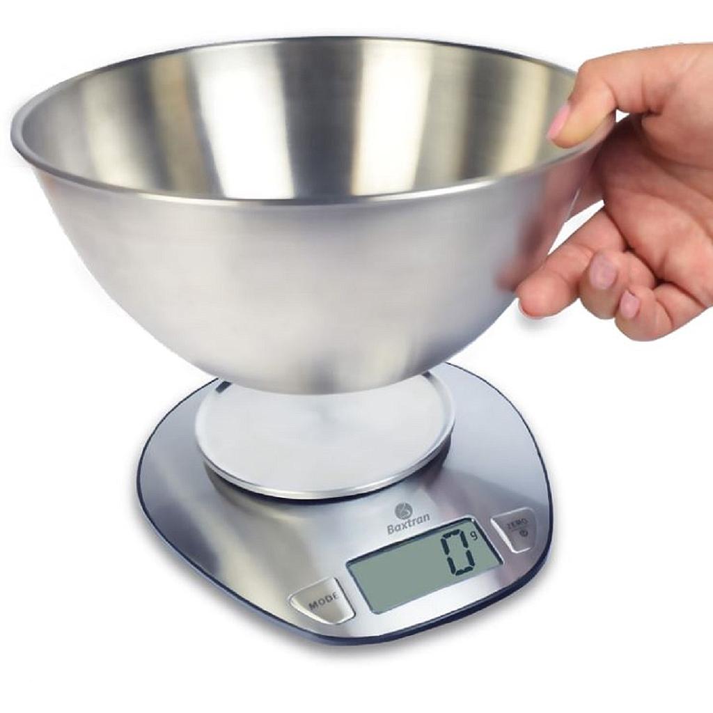 KONTROLLVÅG 5kg/1g Baxtran Vågskål Ø205x95mm