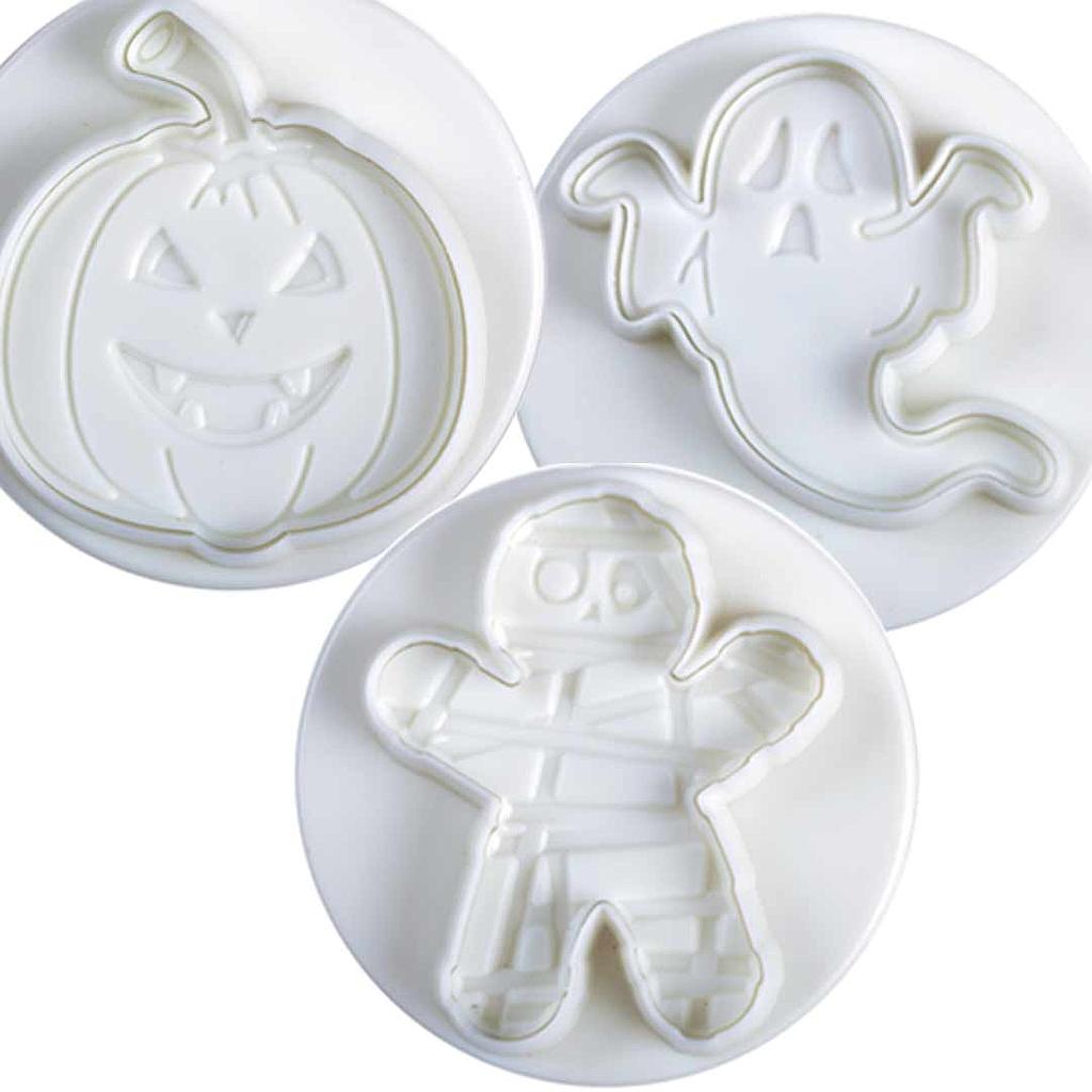 [PI-NO3018] UTSTICKARE HALLOWEEN 3-set (Halloweenpumpa, Spöke, Mumie)***Utgående artikel***