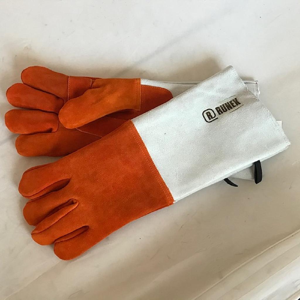 [MY-1636] SPLIT BAKING MITTENS 5 fingers LONG ENHANCED 