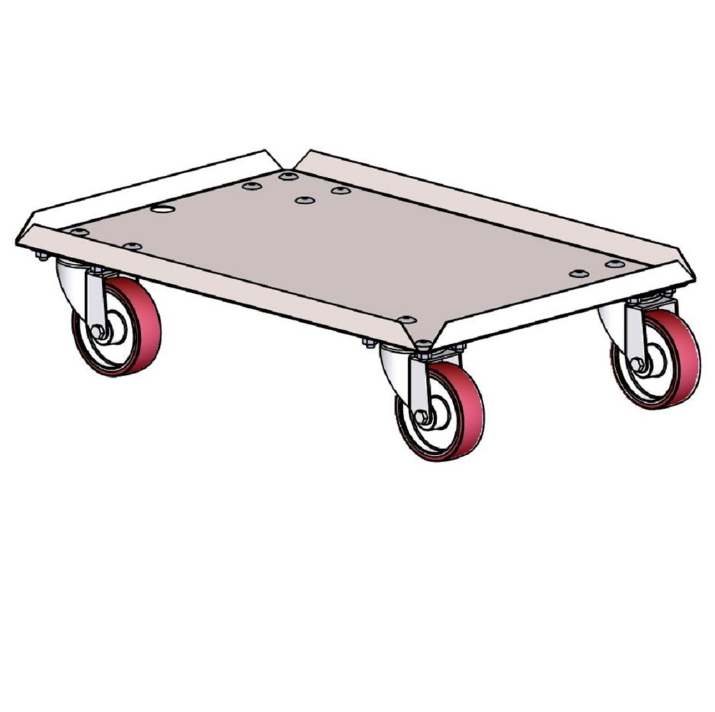 [DORX-8148RF-T-100] DOLLY  40x60 TAET BUND Makslast 400kg