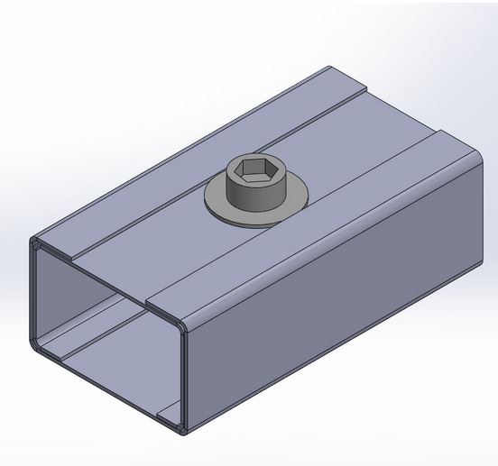[ACRX-ST-H] GUIDING ROLL BOTTOM 140x75mm to Z-stick