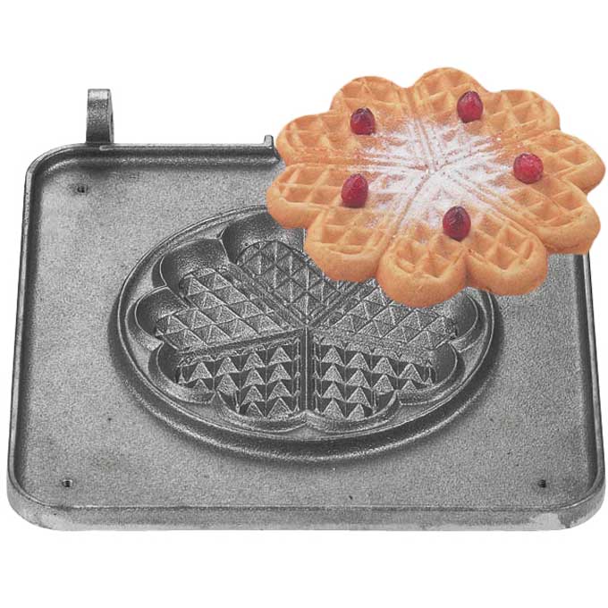 STEGEPLADE LITET HJERTE 1 vaffel ø150mm 'BakingSystem'  **OUTLET**