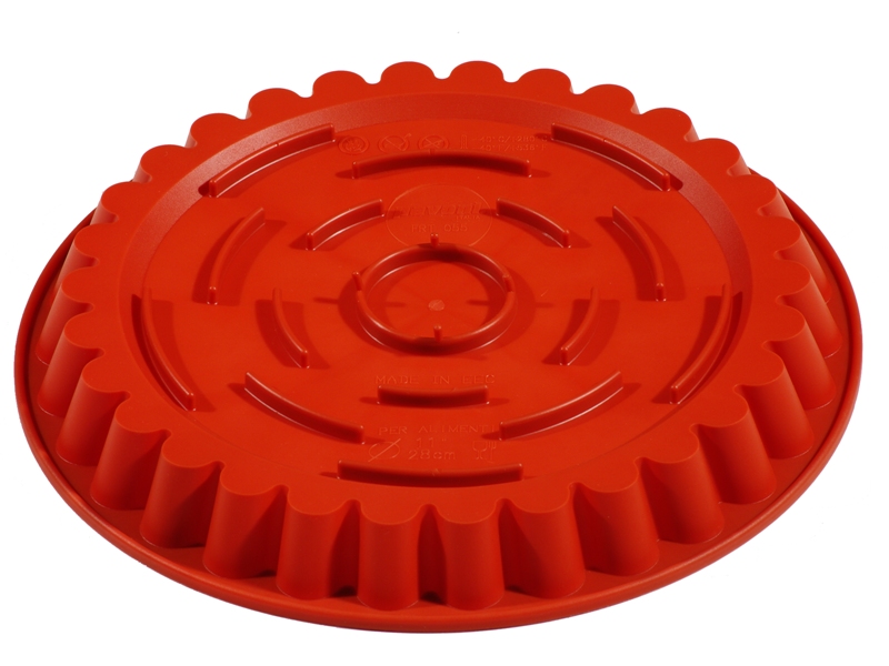[PI-FRT054] SILIKONEFORM RUND BØLGET 1,35L ø260x30mm **OUTLET**