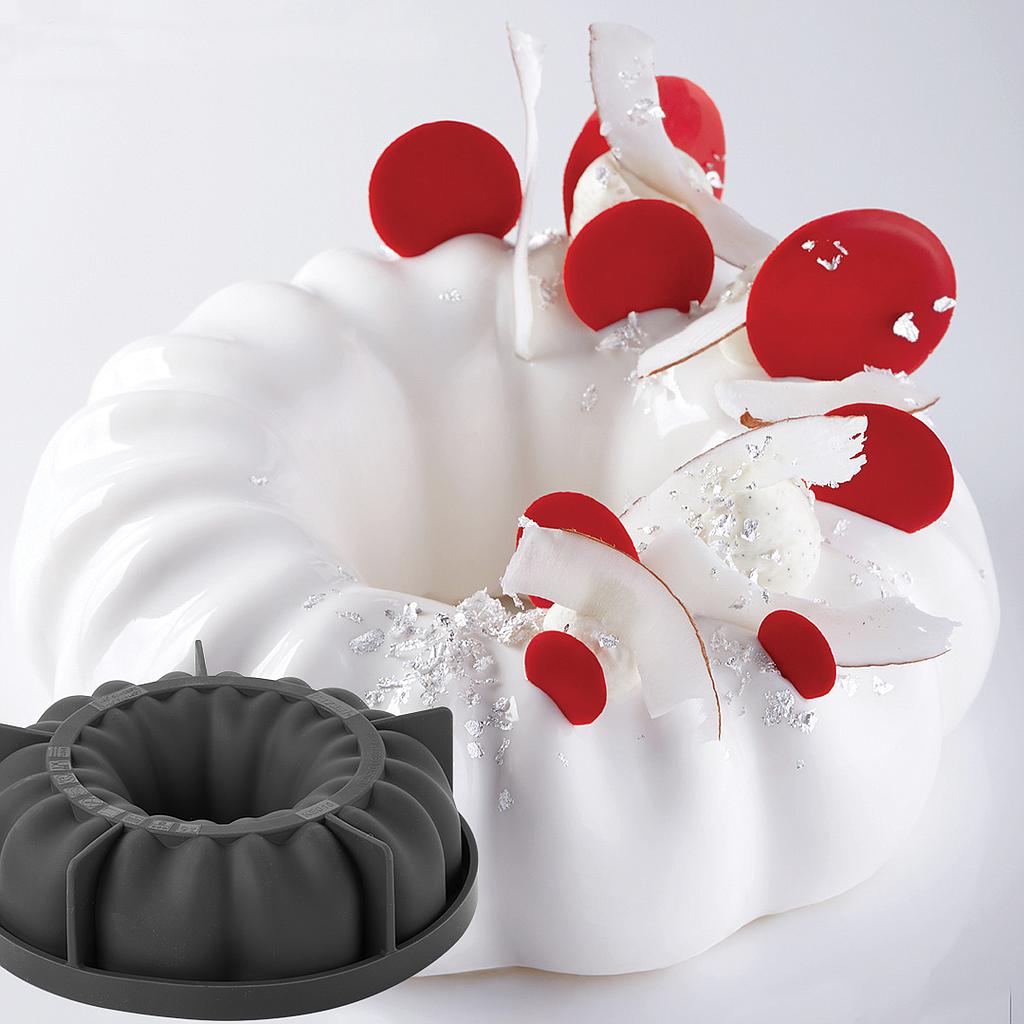 [PI-KE018S] SILIKONFORM QUEEN ø180mm Pavoni 3D