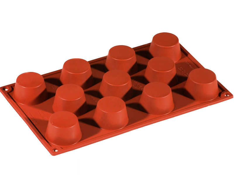 [PI-FR020] SILICONE MOULD GN1/3 ROUND MUFFIN 11pcs ø50mm