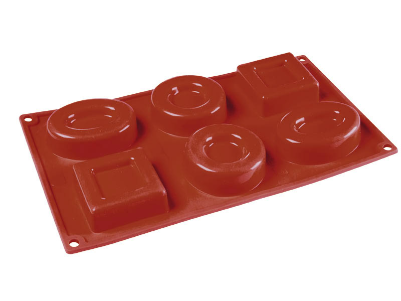 [PI-FR070] SILIKONEFORM GN1/3 MIKS RUND/OVAL/FIRKANT SAVARIN 75ml 