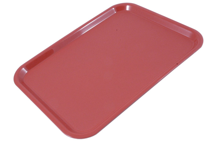 [VO-3628-02] SERVING TRAY CAFÉ 28x36 Light RED **OUTLET**