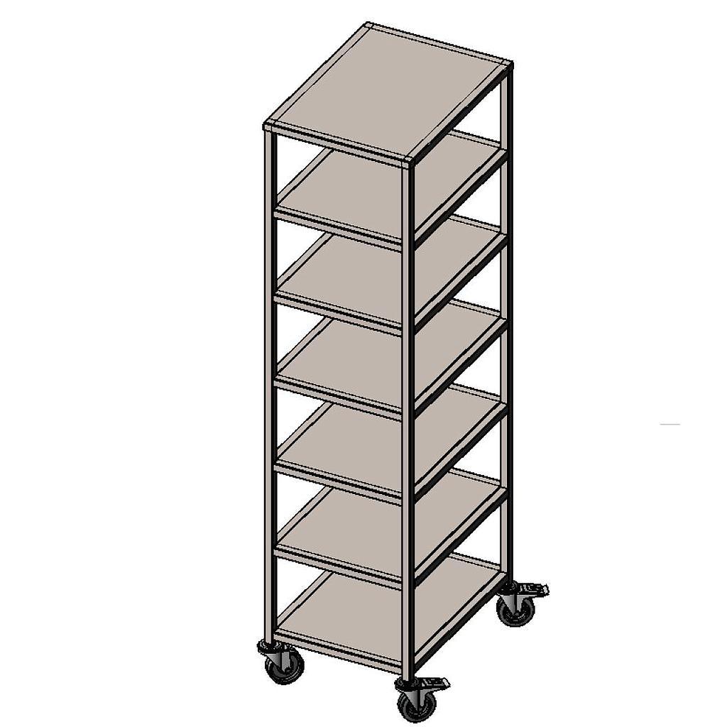 [TTRX-ZTS-2110005] INGREDIENSVOGN 40x60 med 6 ETASJER