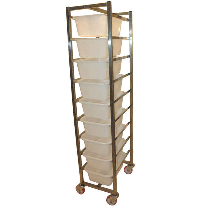 [SRRX-ZTS912] INGREDIENSVOGN med 9x12L plastbeholdere 