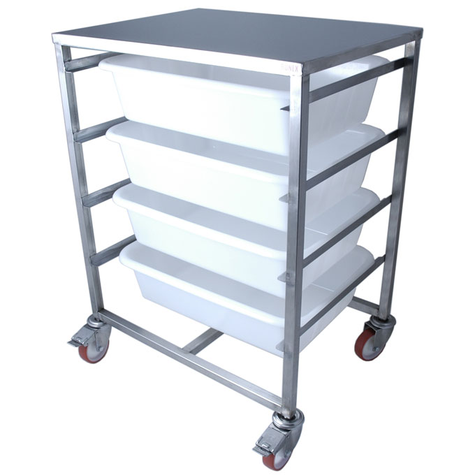 [SRRX-ZTS425] INGREDIENT TROLLEY with 4x25L Plastic bins