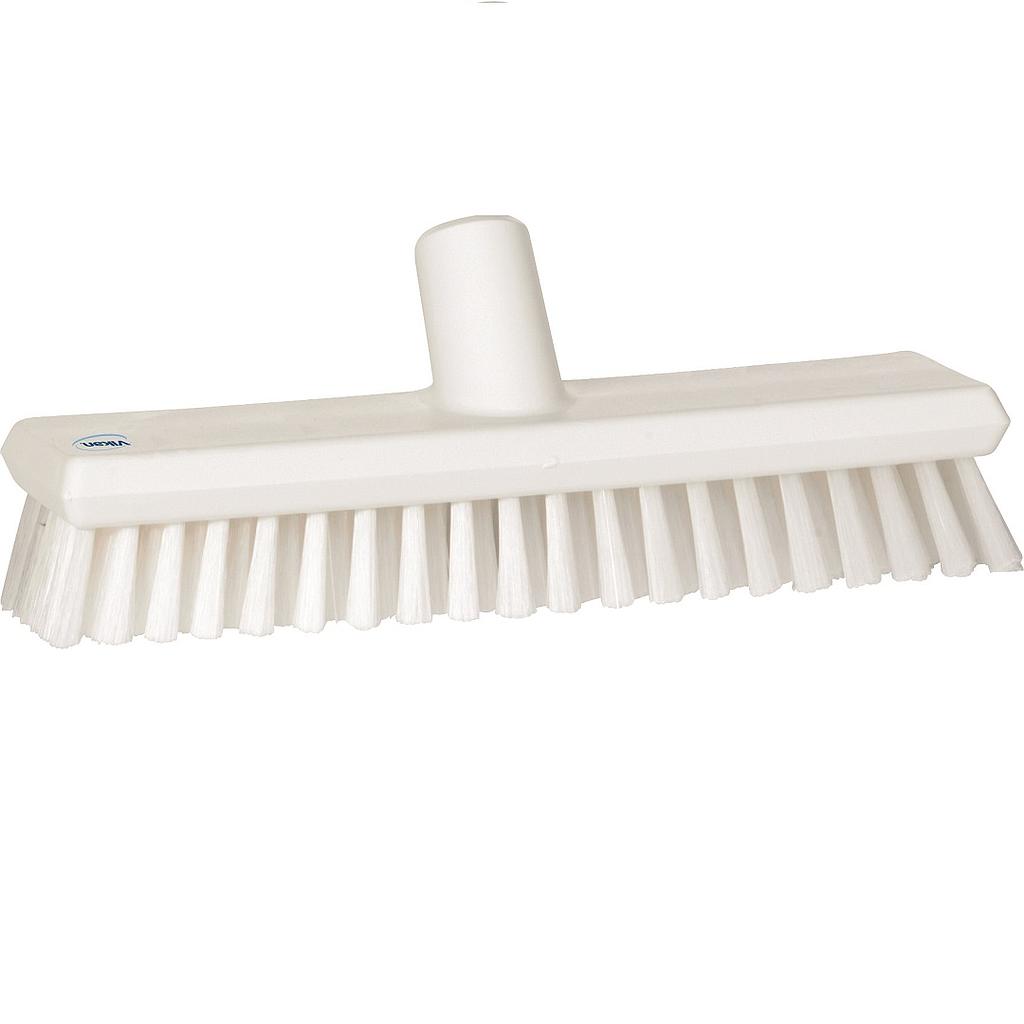 GULVSKRUBBE 270mm Med vandgennemløb Medium HVID  