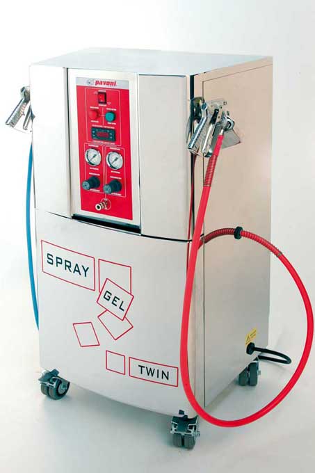 [PI-SPRAYGELTWIN/F] GELÉSPRØJTE Pavoni Twin/F Varm & Kold