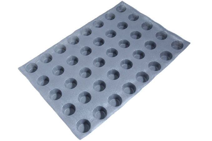 [MA-010865] SILIKONEMÅTTE 40x60 RUND 40stk ø46mm 