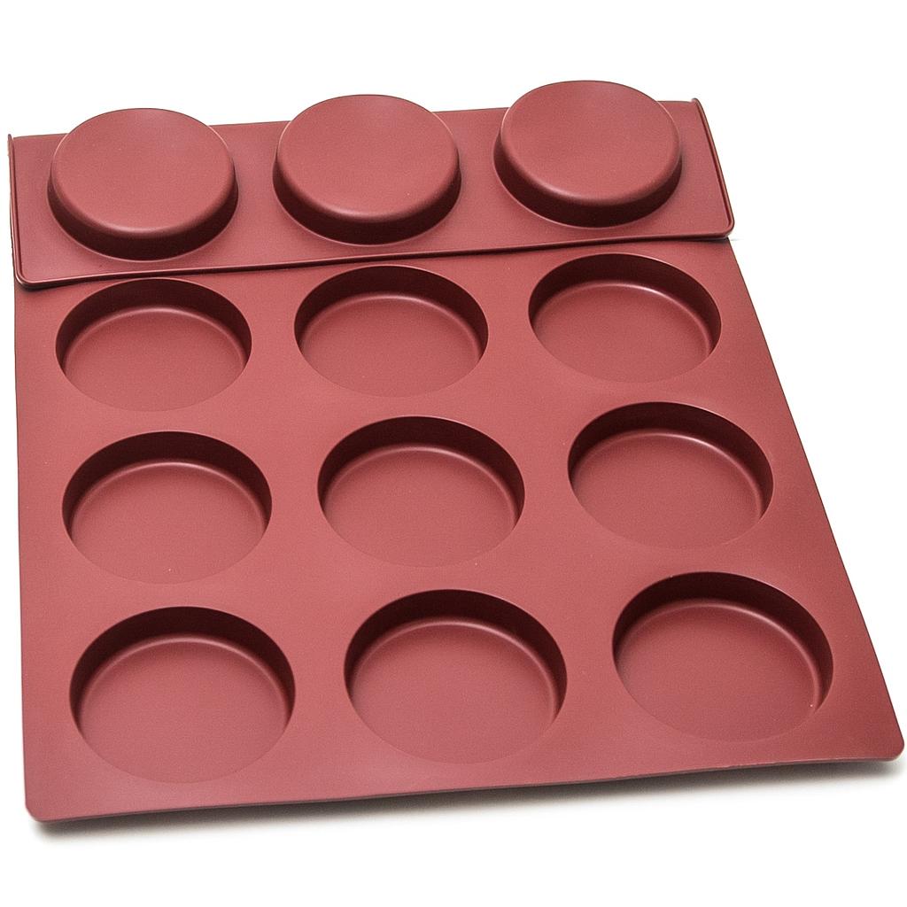 [MA-011309] SILICONE MAT 40x60 ROUND 15st ø100mm  