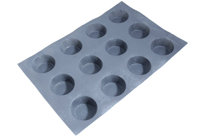 [MA-010862] SILICONE MAT  40x60 ROUND 12st ø91mm 