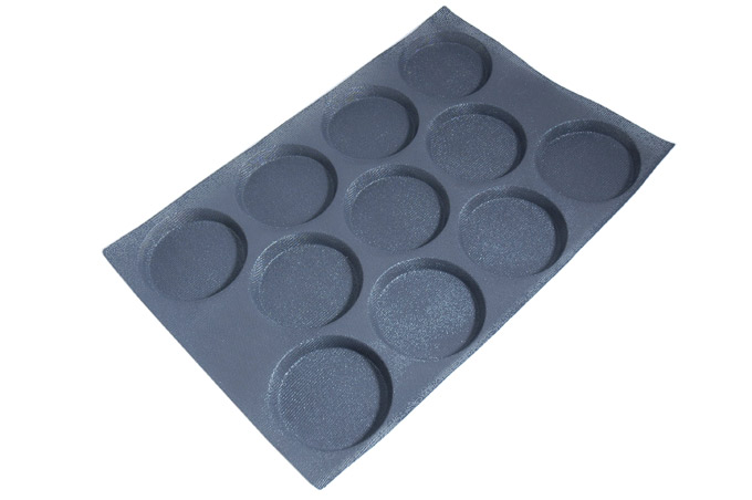 [MA-010289] SILICONE MAT  40x60 ROUND 11st ø125mm 