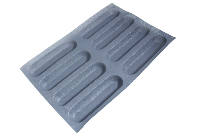 SILIKONEMÅTTE 40x60 BAGUETTE 8stk 259mm 
