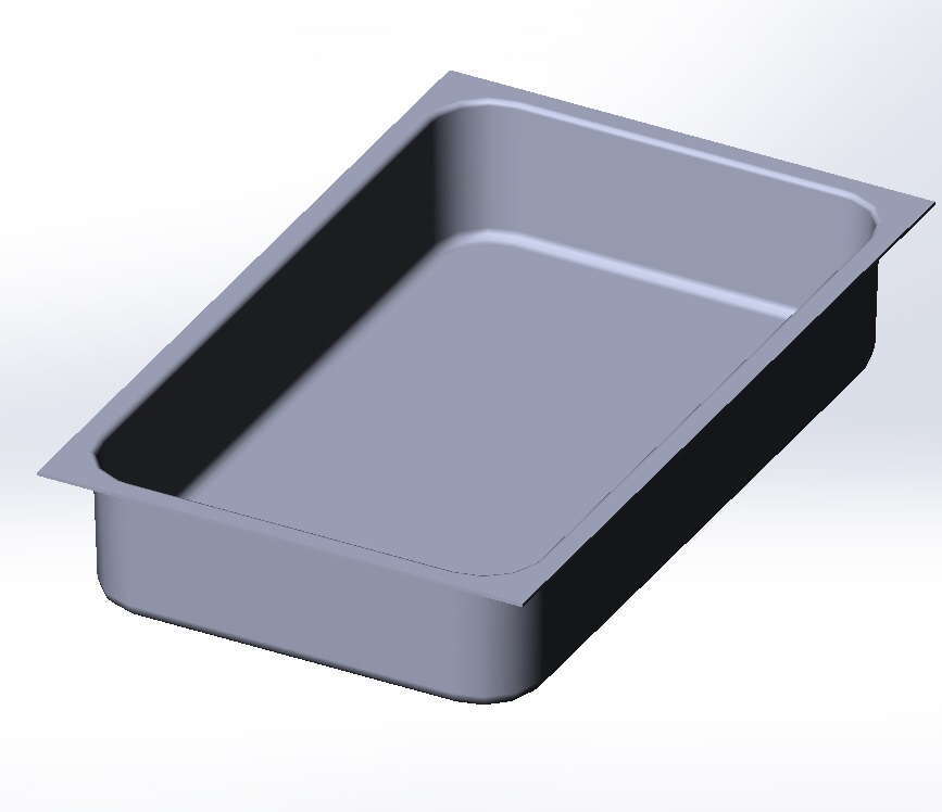 [STRX-14797] SINGLE TIN PAN 0,3L 130mm Deep drawn FOCACCIA MINI