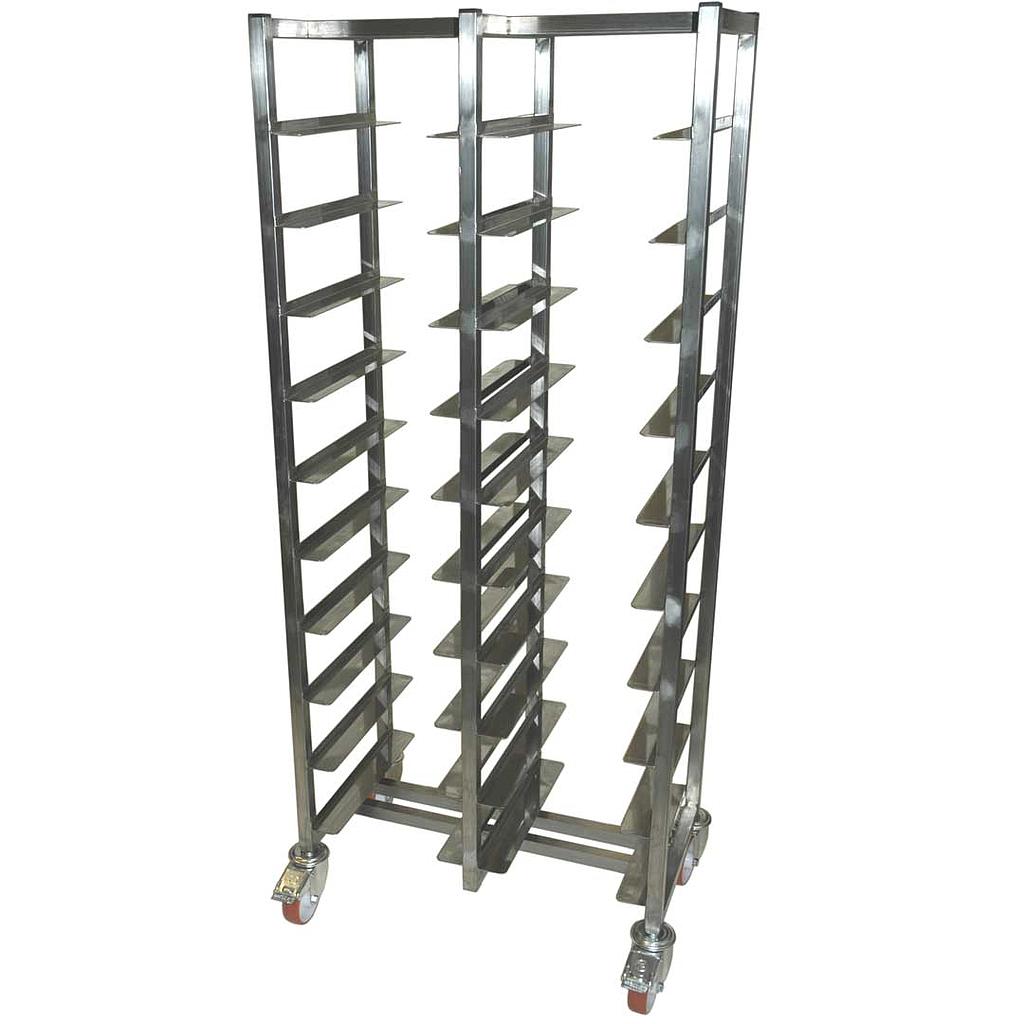 [SRRX-BVD3343] SERVING TRAY TROLLEY LUNCH 33x43 DOUBLE 10+10-rung 