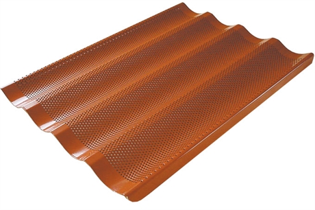 [BTRX-5213-re] FLUTED TRAY 46x76 4 BAGUETTE RilonElast