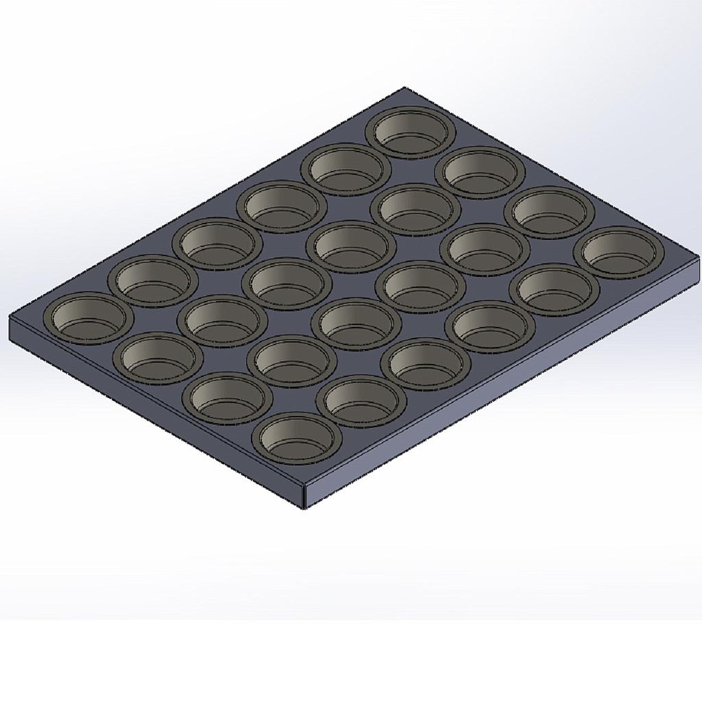 [FORX-2109009] INDENTED TRAY 47x60 24x ø80m **OUTLET**
