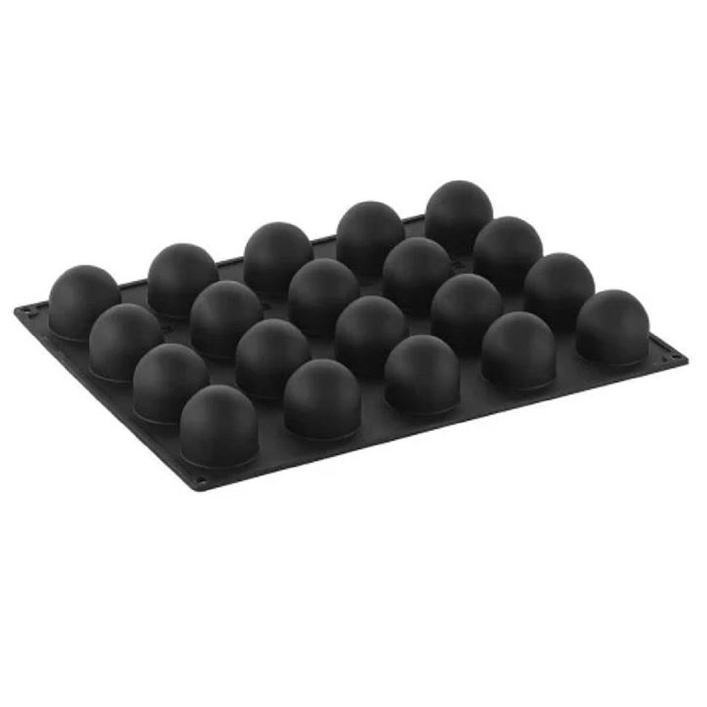 SILIKONMATTA 30x40 KULA SFÄR 20st ø50mm